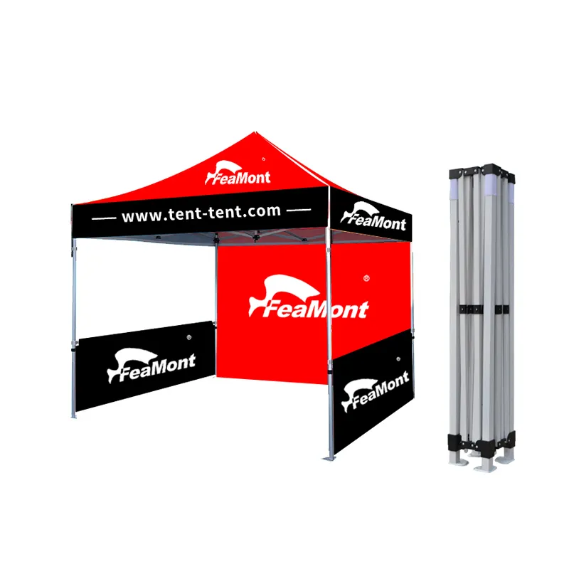 FEAMONT Personalizado 10x10ft Instantâneo Pop Up Exterior Dobrável Canopy Trade Show Tent