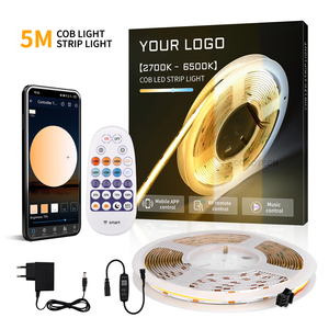 COXO COB LEDストリップキット寝室用アプリリモートTuya Wifi 5 m 5メートルRGB CCT TvバックライトスマートLEDライトストリップ - Product Image 4