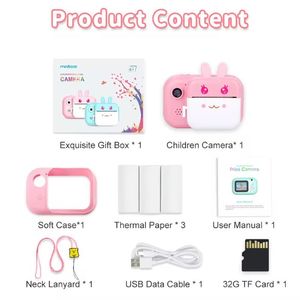 Cámara Digital para niños con pantalla grande de 2,4 pulgadas C11 Zero Ink Cámara de impresión instantánea Lente dual Cámara para niños para regalo - Product Image 6