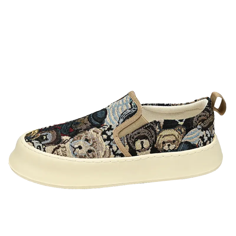 Wholesale Spring Summer Custom printed Classic Low-top men Canvas Casual Skateboarding Shoes