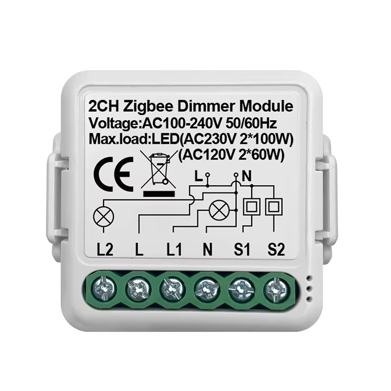 Zigbee Dimmer 2CH White