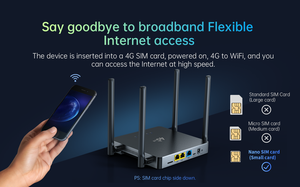 Plery Solar Indoor CPE <strong>LTE</strong> 4G Router with SIM Card Slot 5G Wi-Fi Supported 300 Mbps Max LAN Data Rate WEP Encryption - Product Image 6