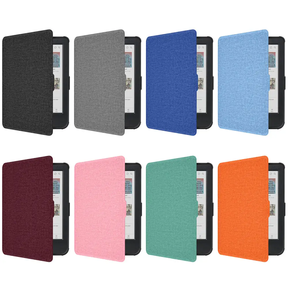 Casing Tpu kain untuk Kobo Colour Bw 2E Nia Hd 6 inci E Reader Ebook Tablet warna Digital Ereader sampul anak-anak Pbk163 Laudtec