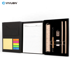 Factory Price Wholesale Custom Kraft Paper <strong>Notebook</strong> Set <strong>Memo</strong> <strong>Notepad</strong> and Sticky Notes with Pen Pencil Erase Ruler Stationery - Product Image 2