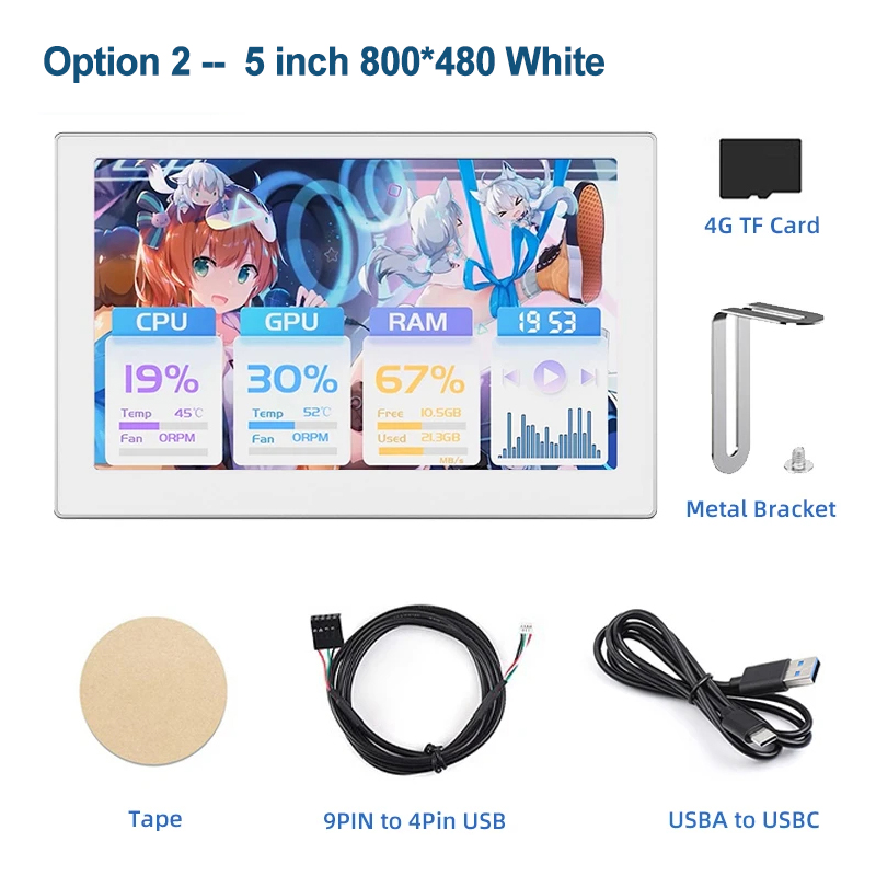 5 "blanco 800*480
