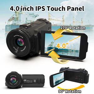 新型6X光学变焦4k摄像机56MP摄像机，带麦克风和手持稳定器 - Product Image 5