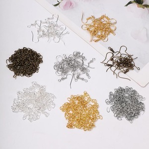 イヤーフック/テールチェーン<span class=keywords><strong>100</strong></span>ゴールドとシルバーのイヤリングフックアクセサリーDIYイヤリング自家製ネックレスエクステンションアクセサリー素材