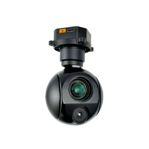 KHY10G207A 10X EO 256x192 IR 9x dijital zoom HD MI/IP çıkışı uzun menzilli İha için 3 eksenli çift ışık Drone Gimbal kamera - Product Image 3