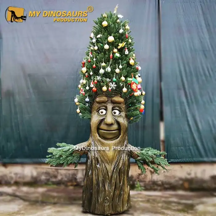 Decoración de árbol de Navidad mi-dino Animatronics para la venta