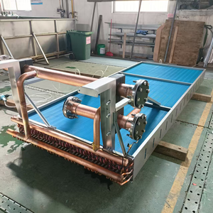 Industrial Copper Tube, Stainless Steel Finned Plate <strong>Heat</strong> <strong>Exchanger</strong> 100kw Suppliers