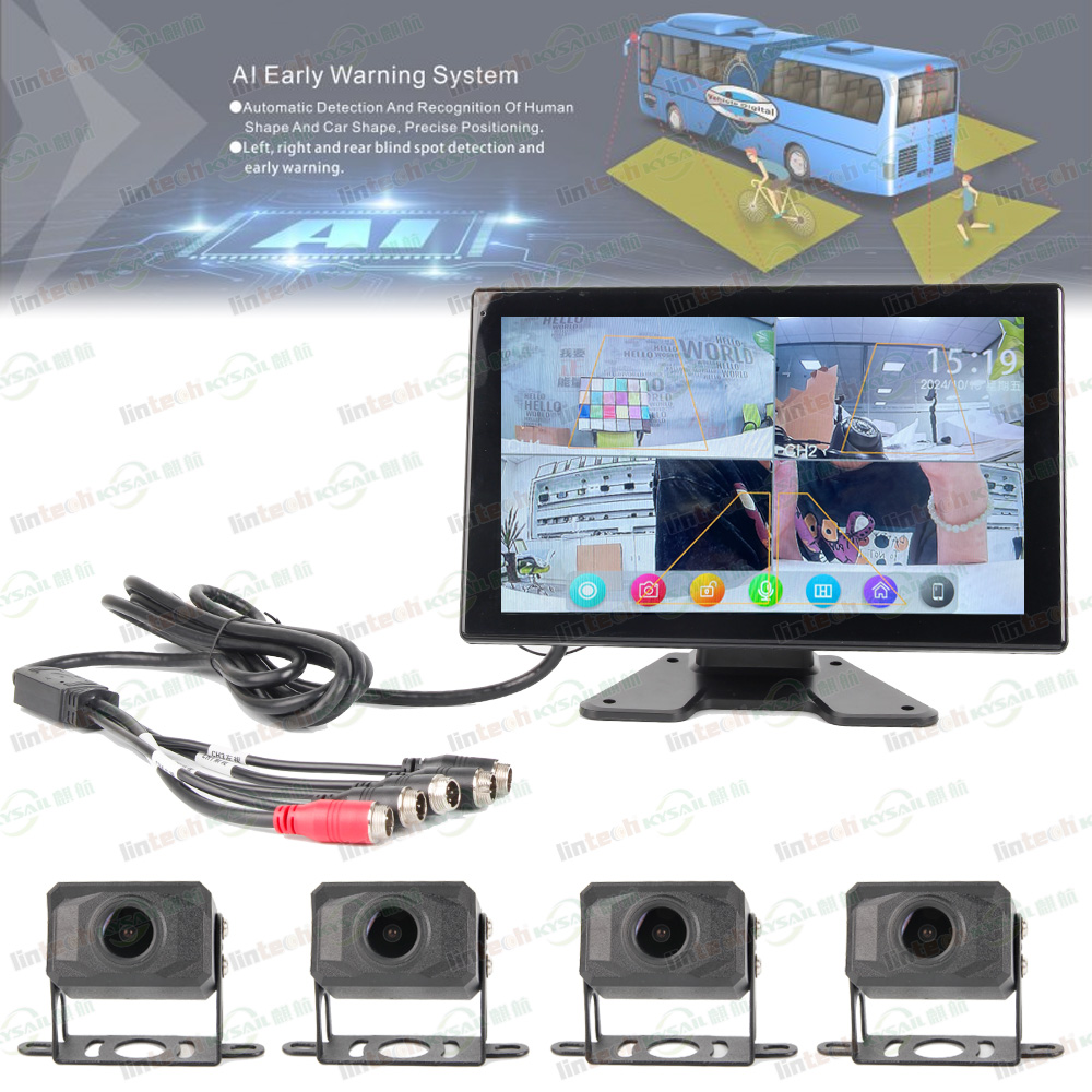 Moniteur 10 pouces + 4 caméras + kit câble