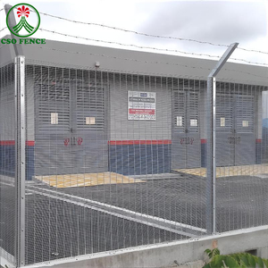 Heavy Duty Protection Anti-climb Galvanized <strong>PVC</strong> Coated 358 Wire Mesh High Security Fence