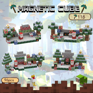 Rompecabezas de juguete de ladrillos magnéticos de plástico de alta calidad personalizados 2025, juego de bloques de construcción cerebral para montaje de HOUSE CITY - Product Image 5