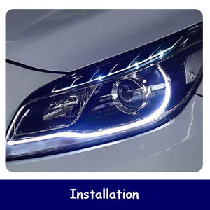ไฟหน้ารถสำหรับ Chevrolet MALIBU ไฟหน้า2012 2014 LED DRL โปรเจคเตอร์โฟกัสคู่เลนส์สัญญาณไฟประกอบสไตล์เกาหลี - Product Image 6