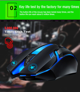 Dongguan ekonomik RGB USB kablolu fare ergonomik 3D oyun fare stokta LED aydınlatmalı optik izleme ile - Product Image 5