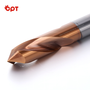 OPT优异的红色硬度钨钢定心钻头d0.1-d10毫米高硬度数控刀具组，用于金属加工