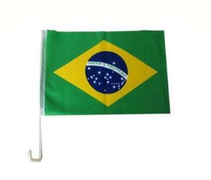 Ruiyuan Custom Size Logo Car Flag 45 * H30cm Brazil Window Car Flag Frame Can <strong>Be</strong> Parade Election Various Event Flags - Product Image 4