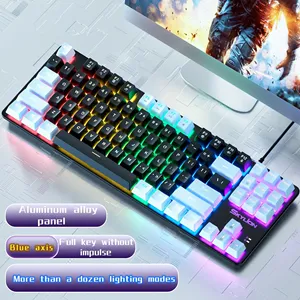 H87 Wired Mechanical <strong>Keyboard</strong> 10 Kinds <strong>of</strong> Colorful Lighting Gaming and Office for Windows for Apple System - Product Image 3