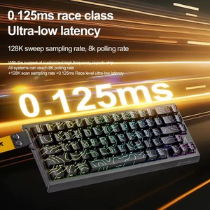 Saldırı köpekbalığı X68HE 0.01mm doğruluk 0.125ms gecikme yapış dokunun hızlı tetik klavye manyetik anahtarı Hall etkisi oyun klavyesi - Product Image 4