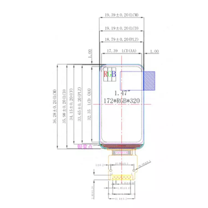 Günstiger Preis Smartwatch 1,47 Zoll 1,47 ''172x320 TFT IPS LCD-Anzeige modul für Arduino Raspberry Pi - Product Image 6