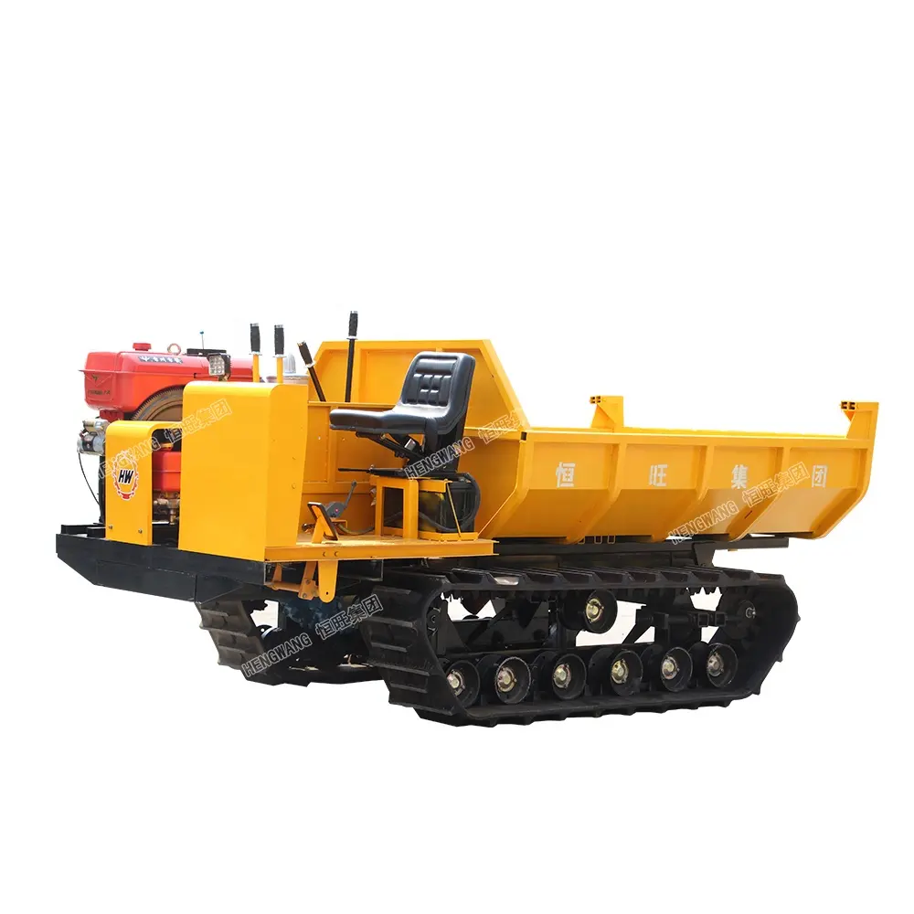 La carga pista dumper 1ton 2ton 3ton 4ton Woodland Garden cargadora de ruedas mini pista sobre orugas dumper en Malasia