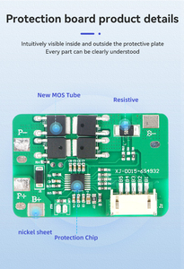 XJ-D015 6S 10A硬件BMS电池管理系统，用于锂电池<span class=keywords><strong>12v</strong></span> 100ah lifepo4 16s 48v 200a