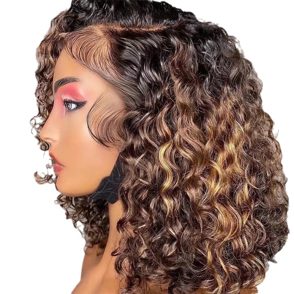 Dy3360 : Cheveux courts africains, petites boucles, couleur piano.