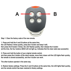 New ditec gol4c nhà để xe/Cổng điều khiển từ xa duplicator 433.92MHz mã cố định ditec cửa nhà để xe mở - Product Image 4