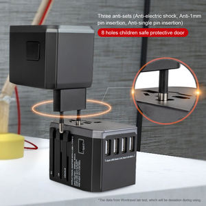 Newest Technology Electrical Plug Socket <strong>USB</strong> Universal <strong>Adapter</strong> Worldwide Charger Type-C Port 4 <strong>USB</strong> Travel <strong>Adapter</strong> - Product Image 5