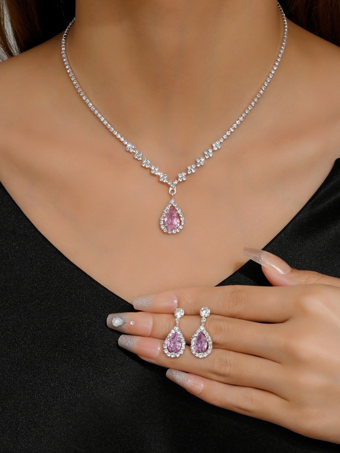 4055 pink two-piece set