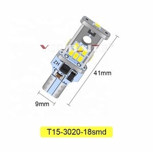 T15 emc 3020 18smd beyaz işık Canbus Led gümrükleme ampuller Canbus hiçbir hata 921 t15 w16w led yedekleme ters ampuller - Product Image 4