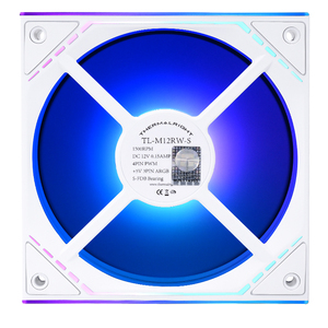 Thermalright TL-M12RW-S 12CM RGB LED Fan 1500 hız PWM ters hava çıkışı 4Pin konektörü plastik kasa soğutma bilgisayar soğutucu - Product Image 3