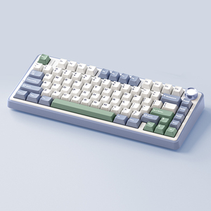 Teclado compacto inalámbrico F75 Pro con perilla 75 por ciento interruptor lineal de sonido HIFI intercambiable en caliente Teclado mecánico retroiluminado RGB - Product Image 1