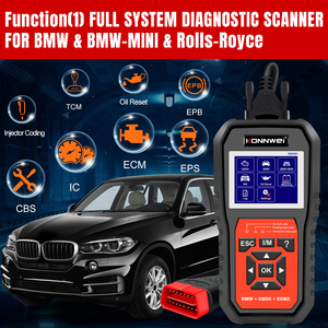 Factory Direct Full-Systems OBD2 Scanner Code Reader Diagnostic <strong>Scan</strong> Tool with <strong>Engine</strong>/ EPB/ SAS/ EGS/ DME/ DDE/ CBS/ ECU for BMW - Product Image 3