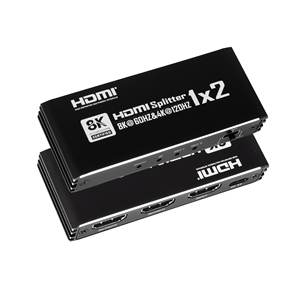 8K para HDMI 2,1 Splitter 1 en 2 salidas Pantalla de monitor dual HDMI2.3 Divisores y convertidores de video para Xbox PS4 HDCP2.3 1x2 - Product Image 1