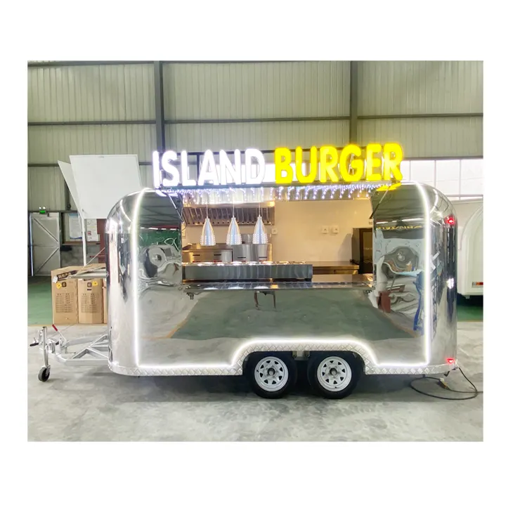 Hanyi 2023 proveedor de carrito de Comida Halal de diseño