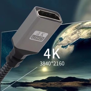 迷你微型高清多媒体兼容适配器电缆2.0微型高清多媒体兼容公母电缆直角摄像机高清电视显示器 - Product Image 3