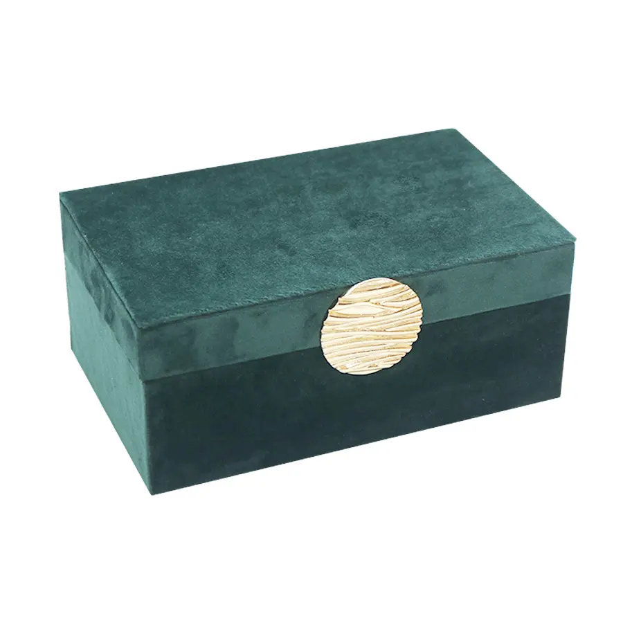 사용자 정의 휴대용 여행 Joyero organizor 케이스 반지 귀걸이 보석 상자 거울 주최자 녹색 벨벳 보석 저장 상자