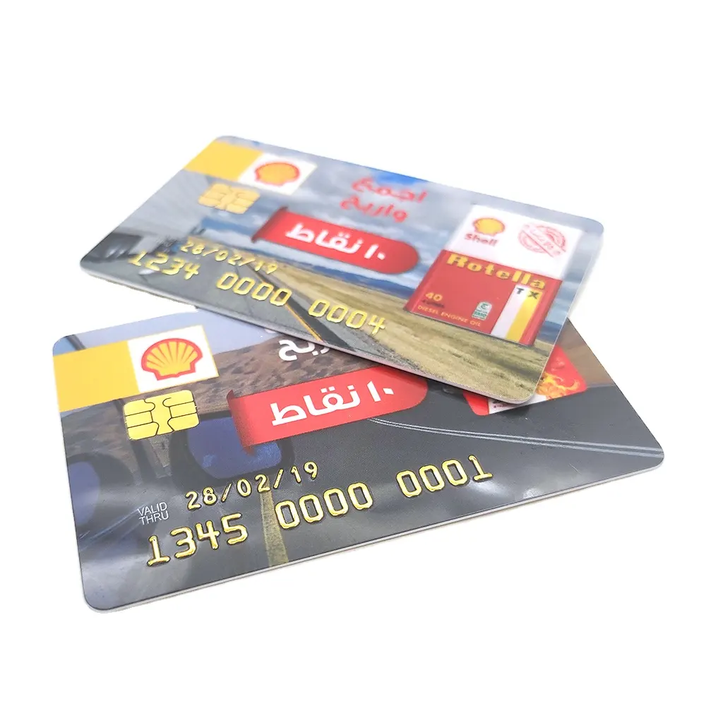 Card Factory Wholesale CR80 Size SLE4442 RFID Contact IC Smart Plastic PVC Cards
