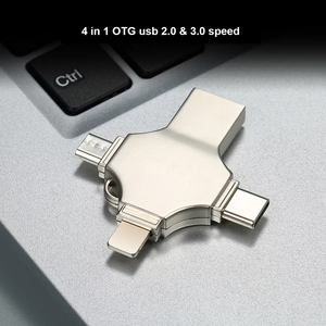 4 in 1มัลติฟังก์ชั่น OTG USB แฟลชไดรฟ์ Android Type-C pendrive 2.0 USB 3.0สำหรับ iPhone โทรศัพท์มือถือ - Product Image 5