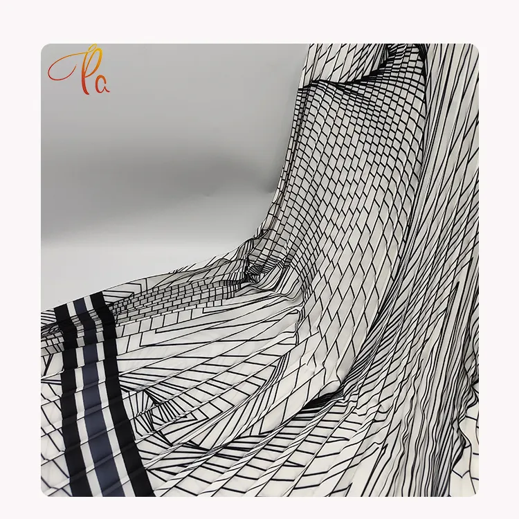Telas Al Por Mayor, tejido 2022 poliéster, tela plisada con estampado Digital para falda, nuevo estilo, 100