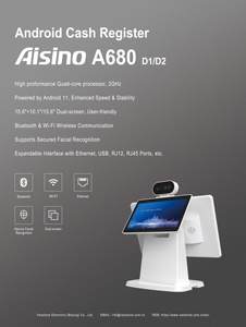 Sistema de pago POS, cajero de doble pantalla, todo en uno, pantalla táctil, máquina de pago POS A680, android, punto de venta - Product Image 4