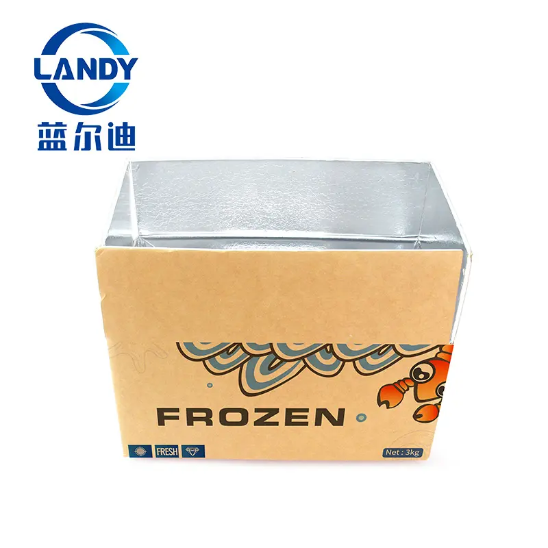 Cajas de embalaje personalizadas para carne congelada, entrega de 25kg para carne