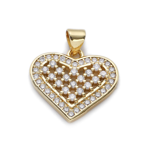 Hot Bán Peal Mặt Dây Chuyền Trái Tim Khác Nhau Tình Yêu Hình Dạng CZ Đồng Pated Vàng Phụ Kiện Tự Làm Vòng Cổ Vòng Đeo Tay Bông Tai Vòng Đeo Tay Đồ Trang Sức - Product Image 5