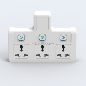 3 <strong>Way</strong> Power Extension <strong>Socket</strong> with 3 Outlets <strong>Multi</strong> Plug Adapter With UK/UAE 3 Pin Plug for Home, Office - Product Image 5