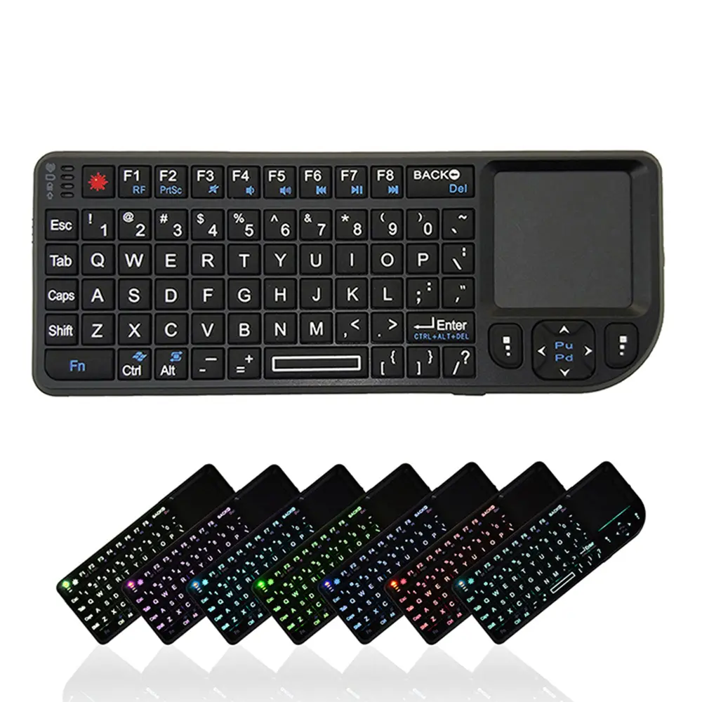 MRSVI Laptop Tastatur Hersteller individualisierte A8 mechanische tragbare Hintergrundbeleuchtung Gamer Mini kabellose Maus Tastatur kundenspezifische Schachtel Usb