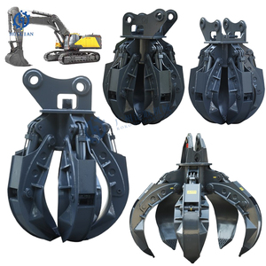 Thủy Lực Log Sunward Gỗ Vỏ Sò Phế Liệu Điện Vỏ Cam Xô Dây Sắt Grapple Cho Rác Rác Và Phế Liệu Kim Loại Lấy - Product Image 1