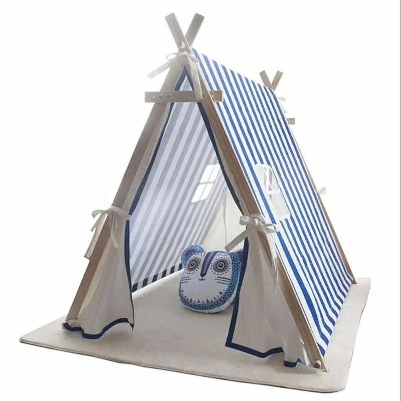 Play Tent - Indoor Tent for Kids and Toddlers, Made of FSC Certified Beechwood.Easy Setup .Perfect Indoor Kids Fort.