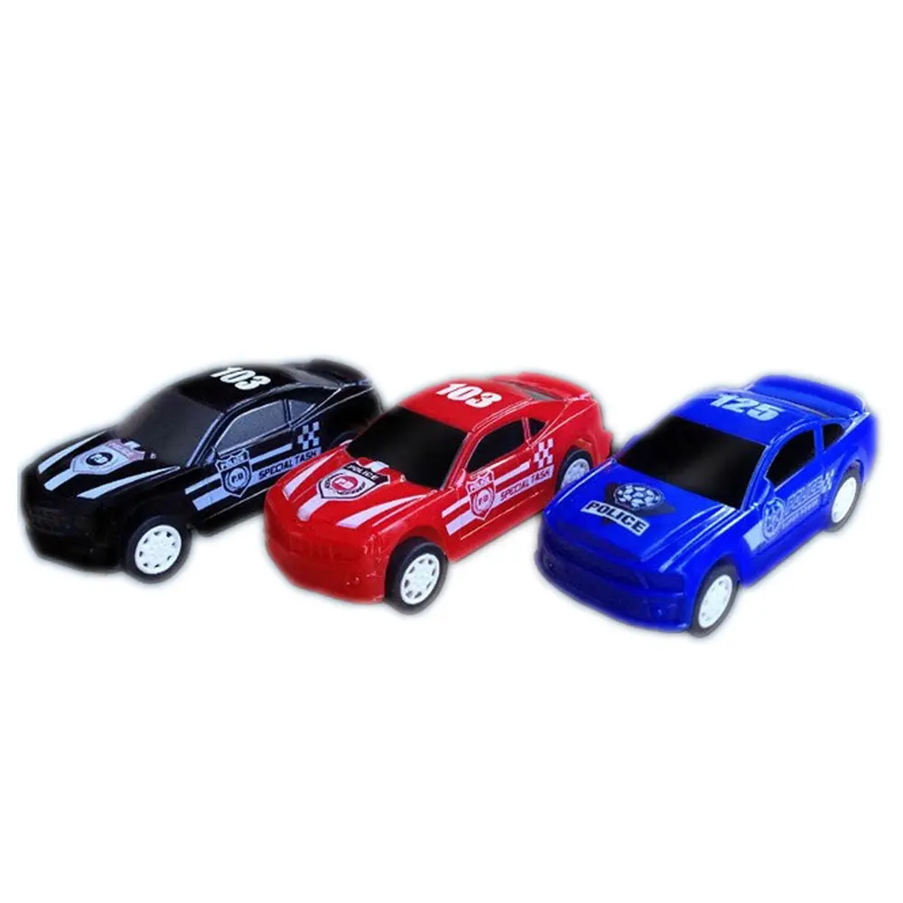 Promotional Small Plastic Police Mini Pull Back Toy Car For Kids