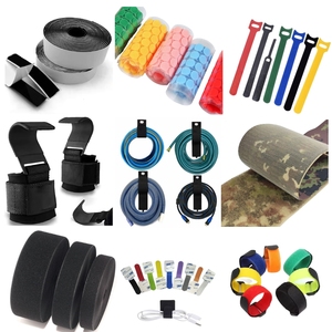 Velcroes de gancho y lazo personalizados Bridas para cables Logotipo de marca Correas impresas Espalda con espalda Velcroes Bandas Gancho y lazo - Product Image 2